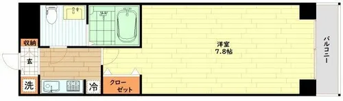 大阪府大阪市西区京町堀2丁目【マンション】の間取り