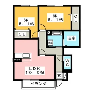 華【1階】の間取り