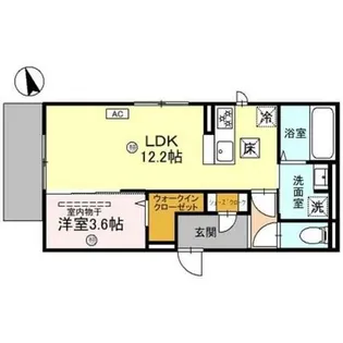 シエル星田【1階】の間取り