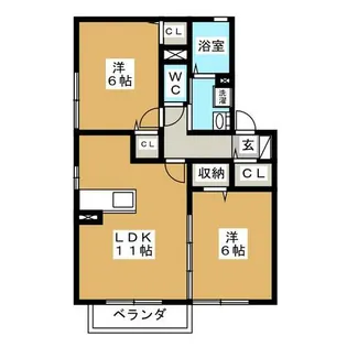 リモーネ A棟【2階】の間取り