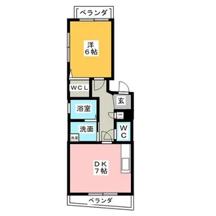コンフォールK【1階】の間取り