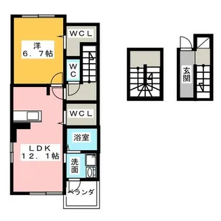 フローラルメゾン松和花壇【3階】の間取り