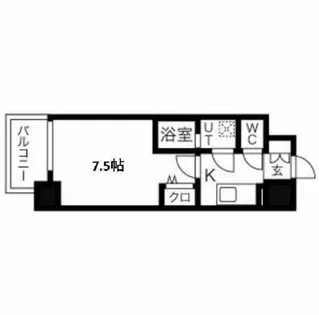 ワールドアイ都島駅前【7階】の間取り