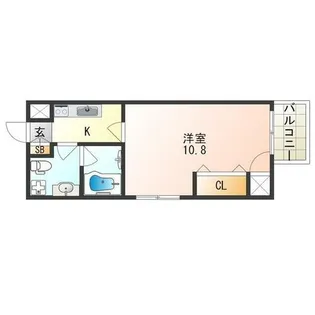 F maison PLAGE(エフメゾンプラージ)【3階】の間取り