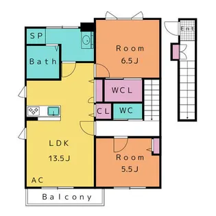 Villace B (ヴィラーチェ)【2階】の間取り