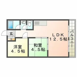 ハイツユソーキ【603号室】の間取り