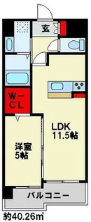ハイネス若園Ⅱ【802号室】の間取り