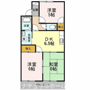 フレグランス三ツ相 C棟【2階】の間取り