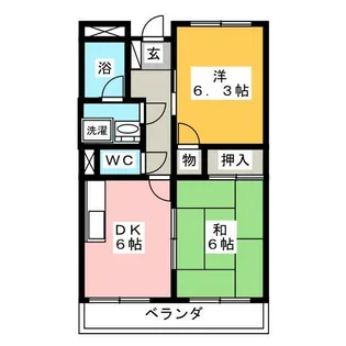 ロジュマンⅡ【3階】の間取り