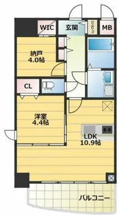 セレニテフラン難波【6階】の間取り