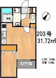 ジェノベーゼ【2階】の間取り