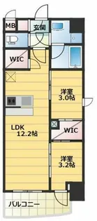 セレニテフラン難波【13階】の間取り