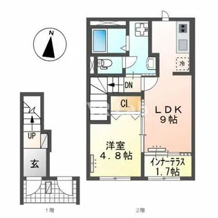 福岡県福岡市東区筥松4丁目【アパート】の間取り