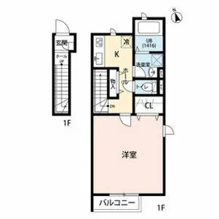リーブル シルクロード【2階】の間取り