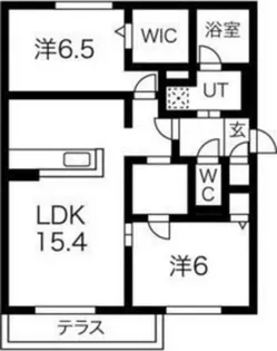 セジュールオッツGT長岡京【1階】の間取り