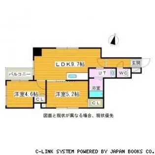 ミ・ピアーチェ環状通【3階】の間取り