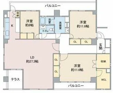コンソロール1【1階】の間取り