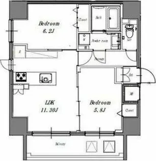 LIBERTA CARINO (リベルタカリーノ)【2階】の間取り