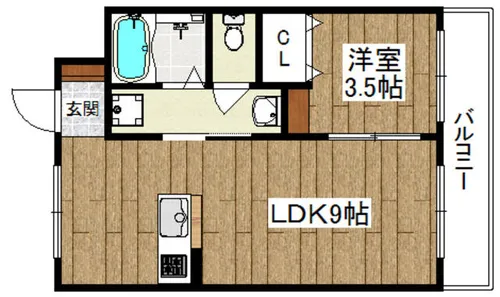 レディアント14th【2階】の間取り