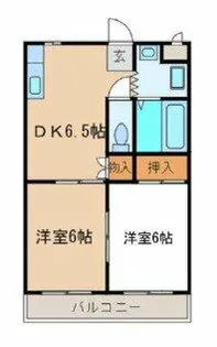 レガーロ・シノギ【2B号室】の間取り