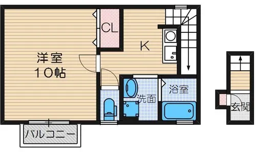ヴィヴァン【2階】の間取り