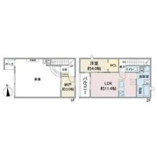 (仮称)G+COLOR梅が丘5丁目【2階】の間取り
