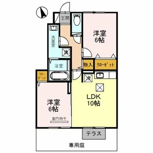 セブンアムール【1階】の間取り