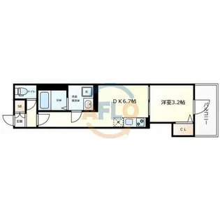 ハーモニーテラス平野西Ⅱ【1階】の間取り