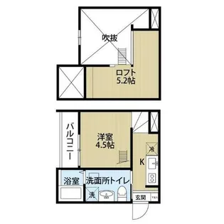 ALEX本陣(アレックス本陣)【2階】の間取り