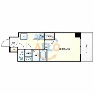 Le-Bear天王寺東【3階】の間取り