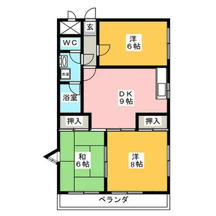 グランドパリス【4階】の間取り