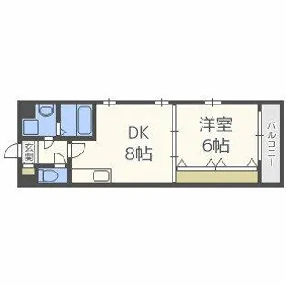 ビエラ江戸堀【11階】の間取り
