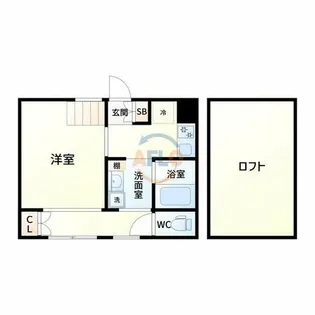 パロス江坂垂水町【2階】の間取り