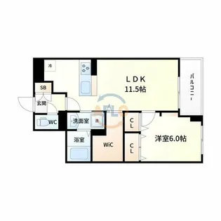ラ・ルミエール【5階】の間取り