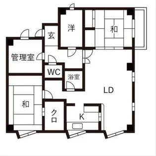 アロンハイツ【4階】の間取り