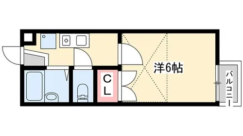 OA FLAT御立中【2階】の間取り
