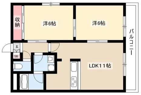 リバーサイド新瑞【301号室】の間取り