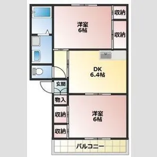パークサイドA【2階】の間取り
