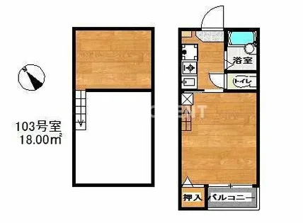 アーバン博多【1階】の間取り