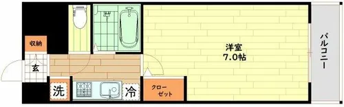 ラナップスクエア南森町【6階】の間取り