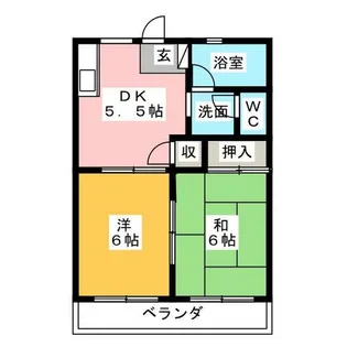 コーポ泉【2階】の間取り