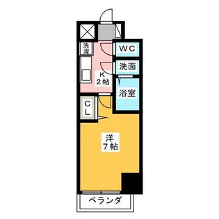 クラシタイヤー新栄【4階】の間取り