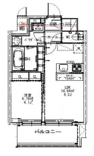 Gioia Altiri(ジョイアアルティーリ)【6階】の間取り