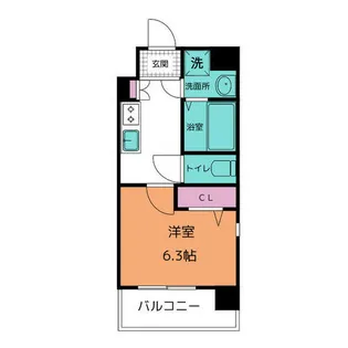 ファステート鶴舞駅前リヴェール【704号室】の間取り