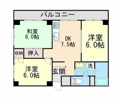 ハイツタケシ【2階】の間取り
