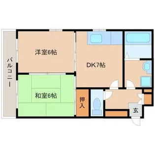 サンサーラ汐町【1階】の間取り
