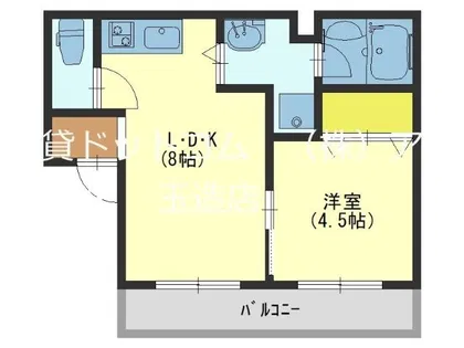 ディアコート岩田【2階】の間取り