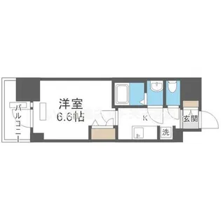 プレサンス四天王寺前夕陽ヶ丘アクティ【6階】の間取り