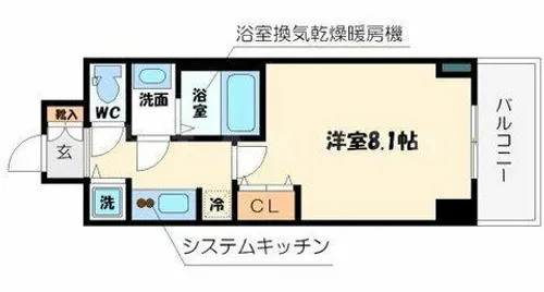 スワンズシティ天満橋【2階】の間取り