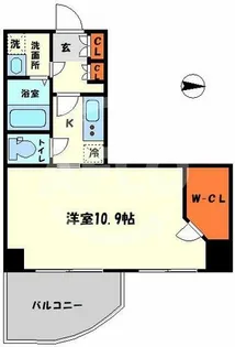 エグゼ難波東【7階】の間取り